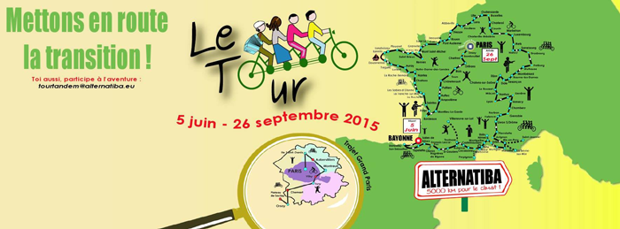 ALTERNATIBA : les cyclistes vous donnent rendez vous le 7 septembre à 11 h 00 au bac de royan et à 11h25 au Verdon sur Mer !!